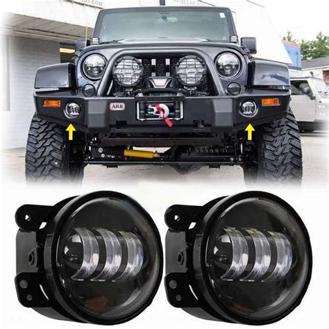 2pcs 4 Inch 30w Led Fog Lights Projector for Jeep Led Fog Lamps For ...