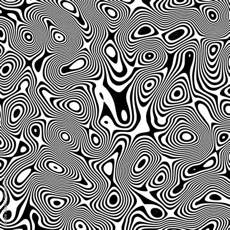 Optical illusion lines background. Abstract 3d black and white ...