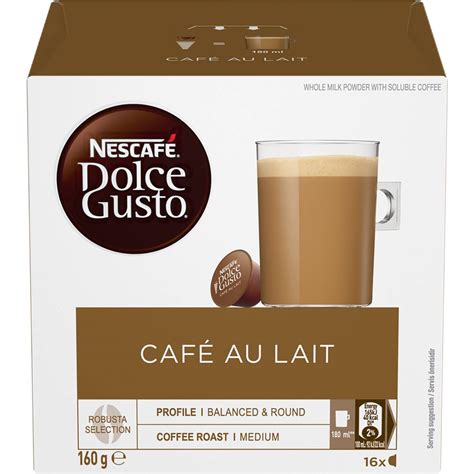 Dolce Gusto Cafe Au Lait Coffee Pods Capsules 16 Pack | Woolworths