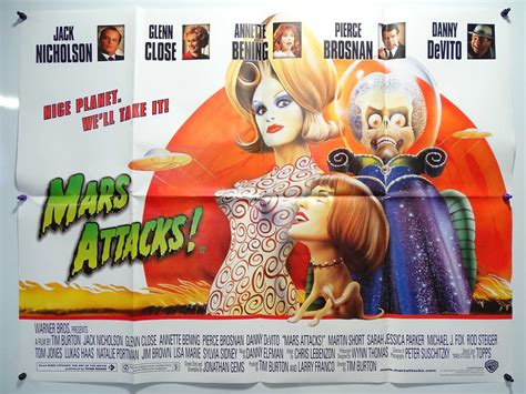 Lot 290 - MARS ATTACKS (1996) - UK Quad Film Poster