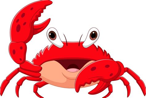 Happy Crab Clipart Silhouette