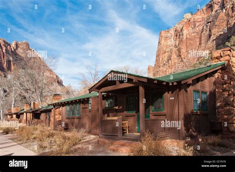 Cabins, Zion Park Lodge, Zion National Park, Utah Stock Photo - Alamy