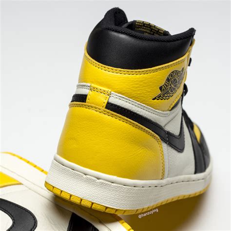 Air Jordan 1 Yellow Toe Black White AR1020-700 Release Date - SBD