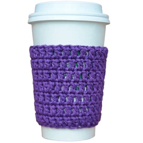 Amazon.com: Reusable Crochet Coffee Cup Sleeve Cozy: Handmade