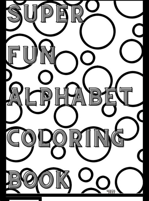 Super Fun Alphabet Coloring - Etsy