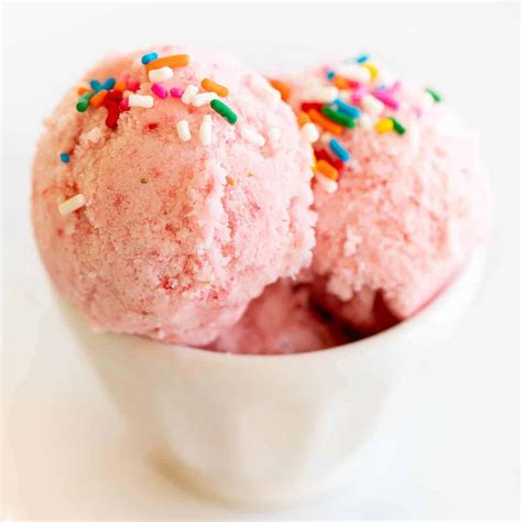3 Ingredient Strawberry Snow Ice Cream Recipe | Julie Blanner