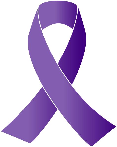 Purple Cancer Ribbon - ClipArt Best