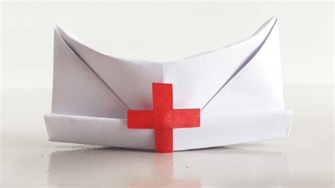 How to Make an Easy Paper Nurse Hat | Origami Cap Doctor - YouTube