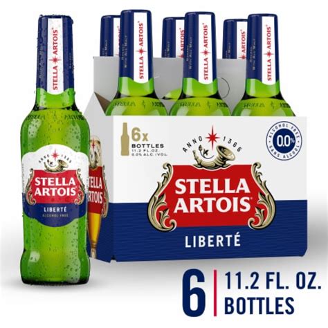 Stella Artois 0.0 Domestic Alcohol Free Beer, 6 bottle / 11.2 fl. oz ...