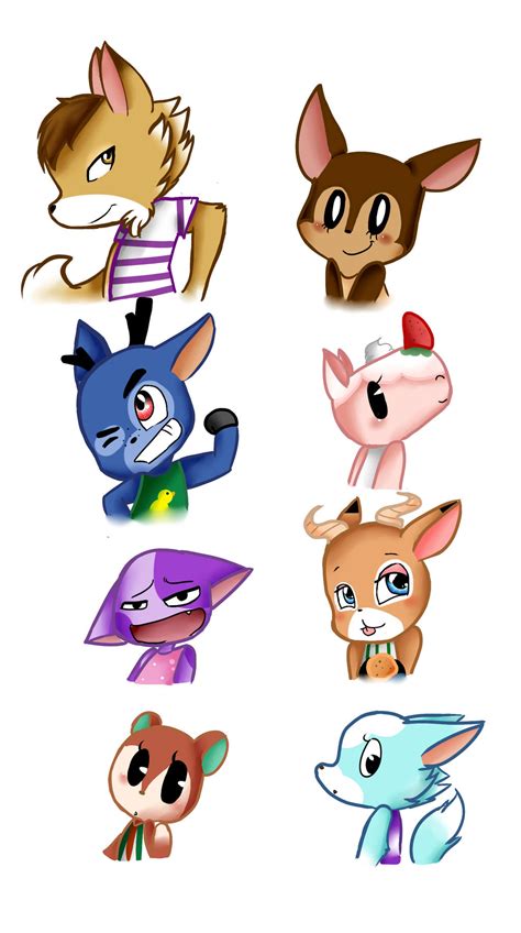 Acnl villagers by GeoTheHippo on DeviantArt