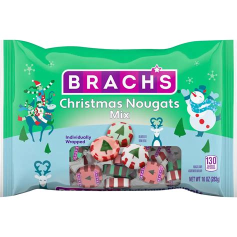 Brach's Christmas Nougat Mix, 10oz Bag - Grandpa Joe's Candy Shop