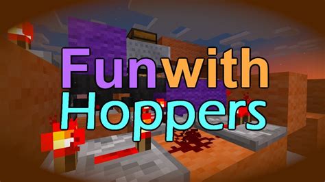 Minecraft Hopper - Automatic Furnace, Infinitely Falling Items - YouTube