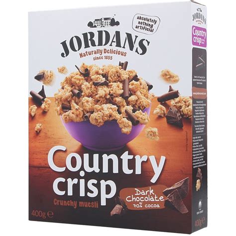 Jordan`s Chocolate Crunchy Crisp Cereal 400g - Chocolate Cereals - Breakfast Cereal - Pantry ...