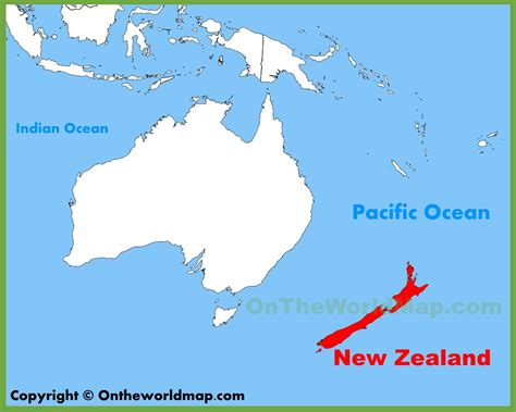 New Zealand location on the Oceania map - Ontheworldmap.com