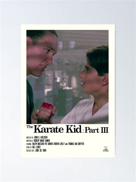 "The Karate Kid Part 3 - "Blood" Fan Poster" Poster for Sale by juliacoolia | Redbubble