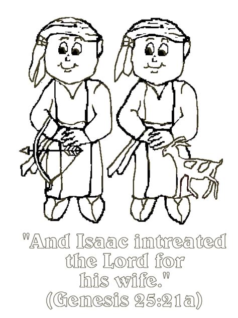 Jacob Esau Printable Coloring Pages