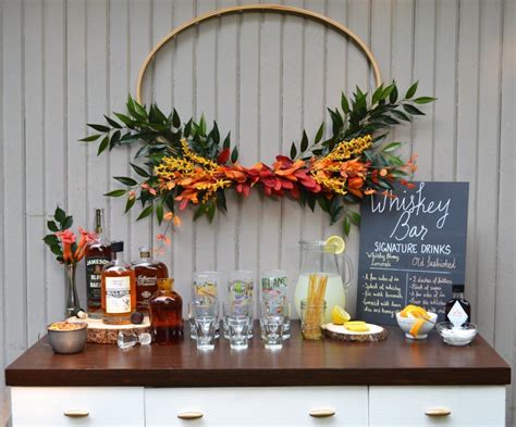 Easy to Make Whiskey Bar Perfect for Parties • Sage to Silver | Whiskey ...