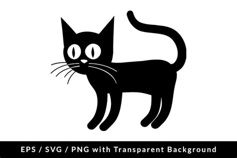 Cute Cat Silhouette SVG / EPS / PNG Graphic by Formatoriginal · Creative Fabrica