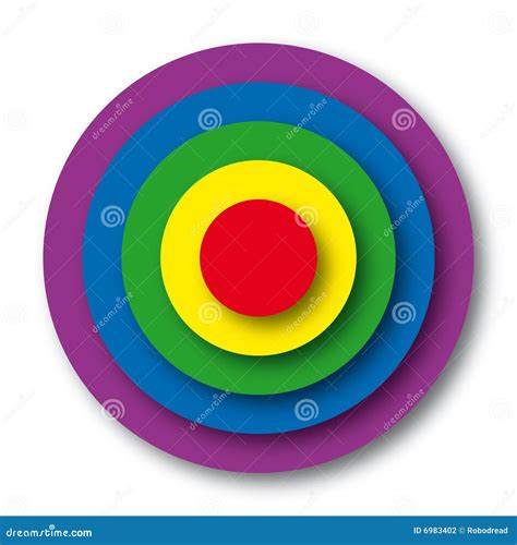 Target colors (vector) stock vector. Illustration of circle - 6983402