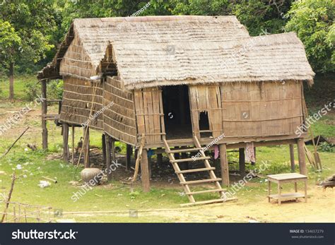 Stilt Houses In A Small Village Near Kratie, Cambodia, Southeast Asia Stock Photo 134657279 ...