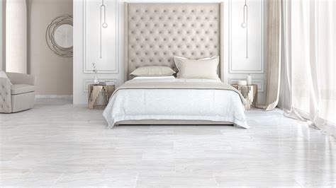 Nessus White Polished Marble Tile | Bedroom flooring, Tile bedroom, Bedroom floor tiles