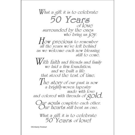 50th Anniversary Poems And Quotes. QuotesGram