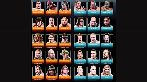 WWE All Stars - final Roster list HD - YouTube