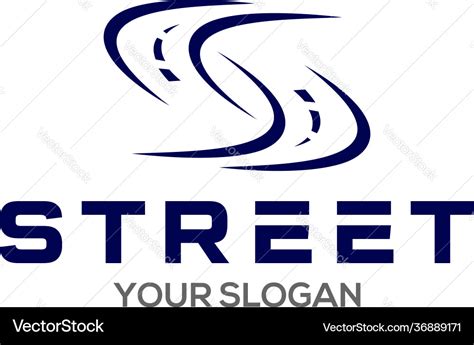 S street logo design Royalty Free Vector Image