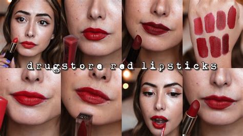My Favourite Drugstore RED Lipsticks! - YouTube