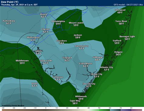 Dew Points PivotalWeather