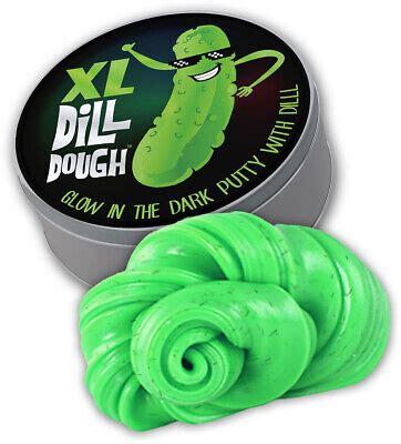 XL Dill Dough Stress Putty - Funny Pickle Gag Gift, Glow-in-the-Dark REAL Dill 637405071214 | eBay