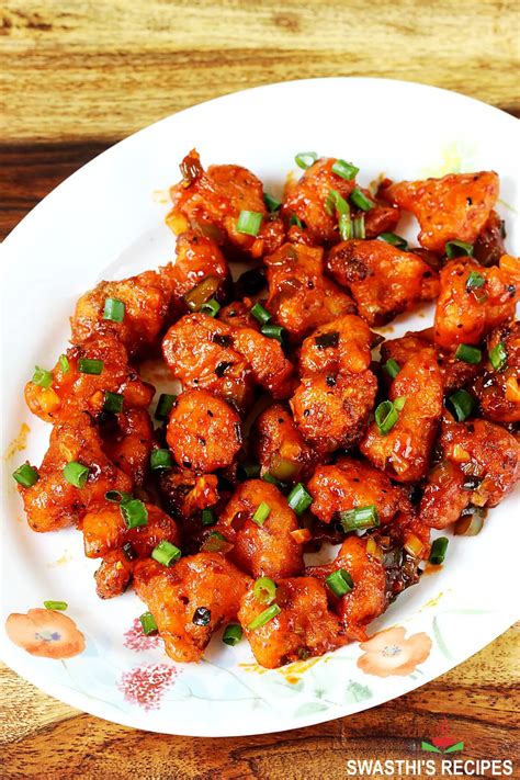 Gobi Manchurian | Cauliflower Manchurian - Swasthi's Recipes