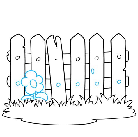 How to Draw a Fence - Really Easy Drawing Tutorial