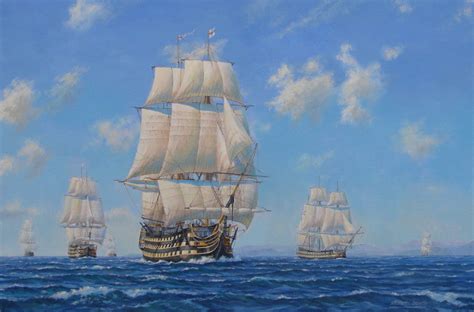 HMS Victory Art Print Nelson's Navy by Artist Stuart Booth — Hansen ...