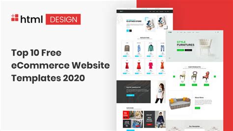 Top 10 Free eCommerce Website Templates 2020