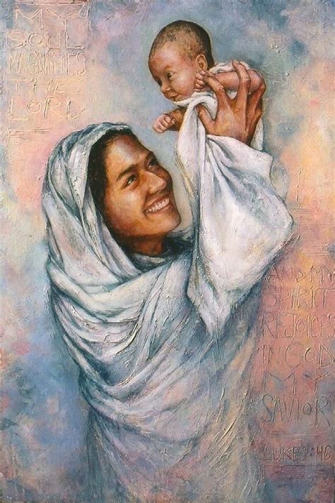 Magnificat Painting - The Magnificat by Christopher Santer | Magnificat, Jesus painting, Sacred art