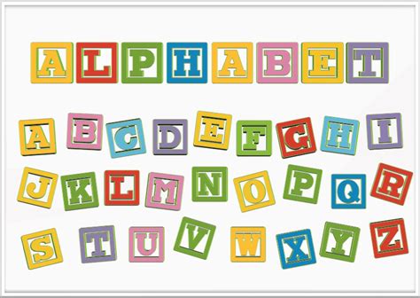 Clipart letters block, Clipart letters block Transparent FREE for ...