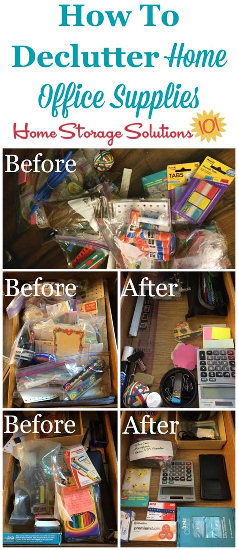 How To Declutter Home Office Supplies