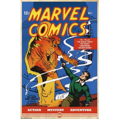 Shop Trends Marvel Comics - The Very First Marvel Comics #1 Wall Poster