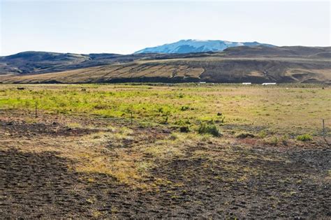 Premium Photo | Landscape in volcanic area in south of Iceland