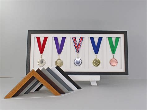 Medal Display Frame for Five Medals. 25x60cm. Perfect Gift for | Etsy UK