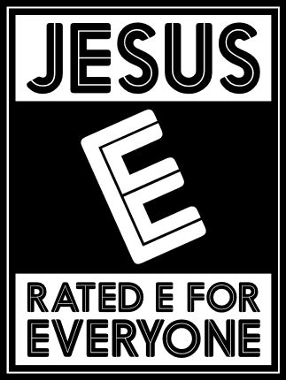 Jesus, rated E for everyone, christians tshirt design - free svg file for members - SVG Heart