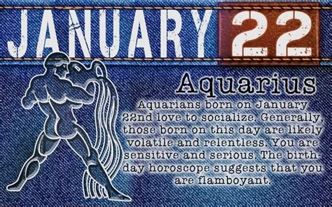 January 22 Zodiac Horoscope Birthday Personality - SunSigns.Org