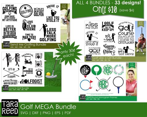 Golf MEGA Bundle Golf SVG and Cut Files for Crafters - Etsy