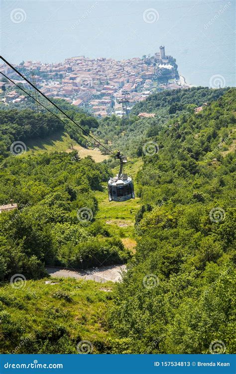 Cable Car from Malcesine Up To the Summit of Monte Baldo in Italy Editorial Stock Photo - Image ...