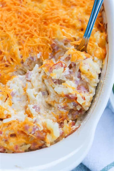 Cheesy Ham and Potato Casserole • The Diary of a Real Housewife