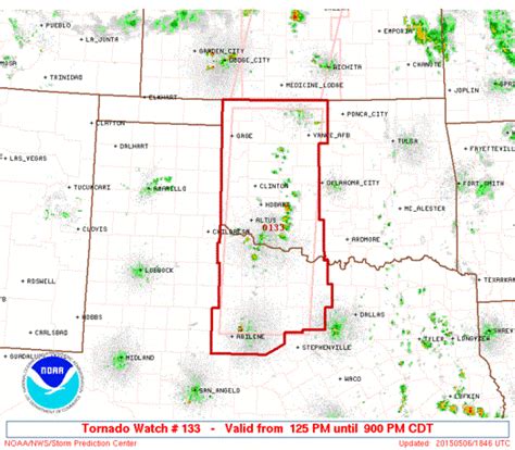 Tornado Watch for Northwest Texas and West Central Texas Until 9 PM