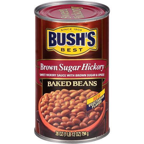 Bush's Best Brown Sugar Hickory Baked Beans 28 Oz - Walmart.com