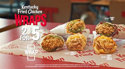 KFC adds 2 news wraps to menu