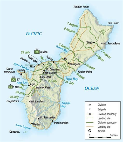 Battle Of Guam Map